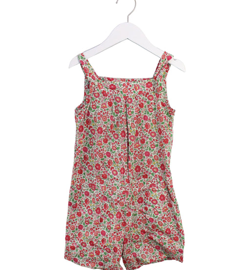 A Pink Overall Shorts from Bonpoint in size 8Y for girl. (Front View)