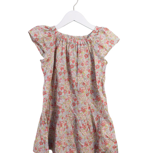 A Multicolour Short Sleeve Dresses from Bonpoint in size 6T for girl. (Front View)