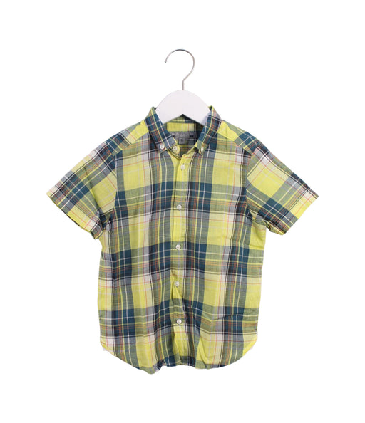 A Blue Short Sleeve Polos from Bonpoint in size 6T for boy. (Front View)