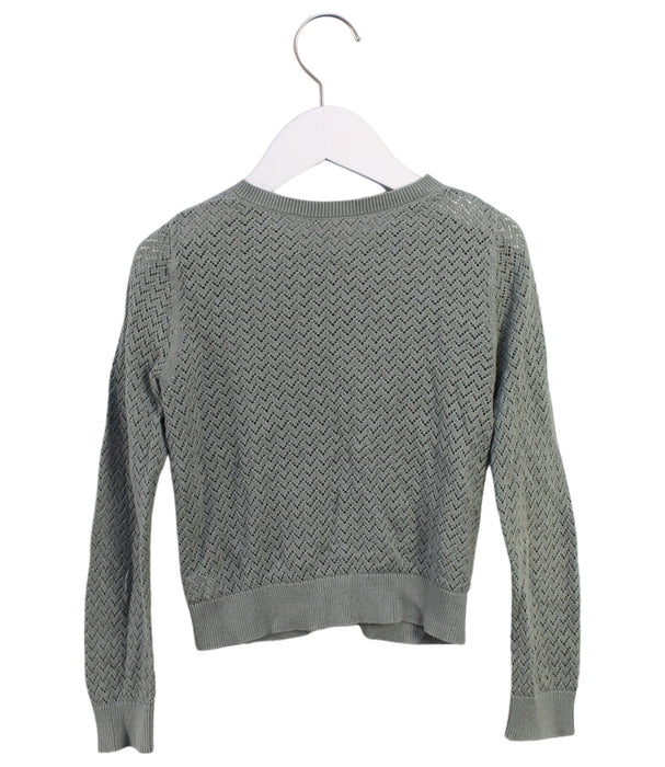 A Green Cardigans from Bonpoint in size 6T for girl. (Back View)