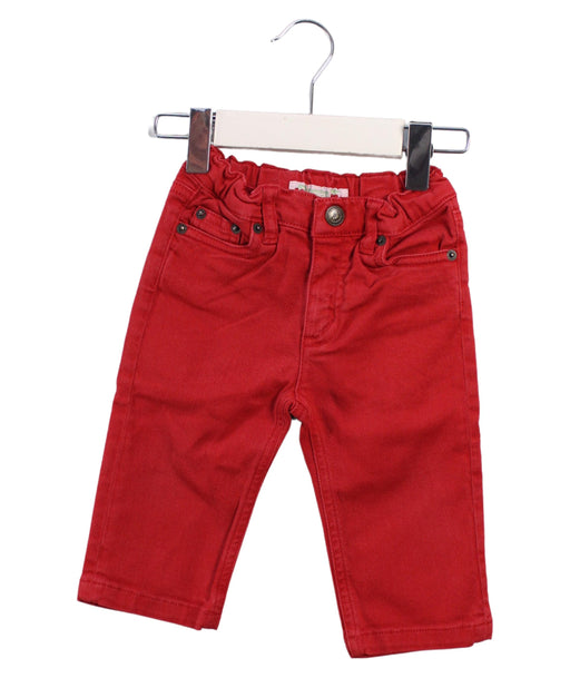 A Red Jeans from Bonpoint in size 3-6M for neutral. (Front View)