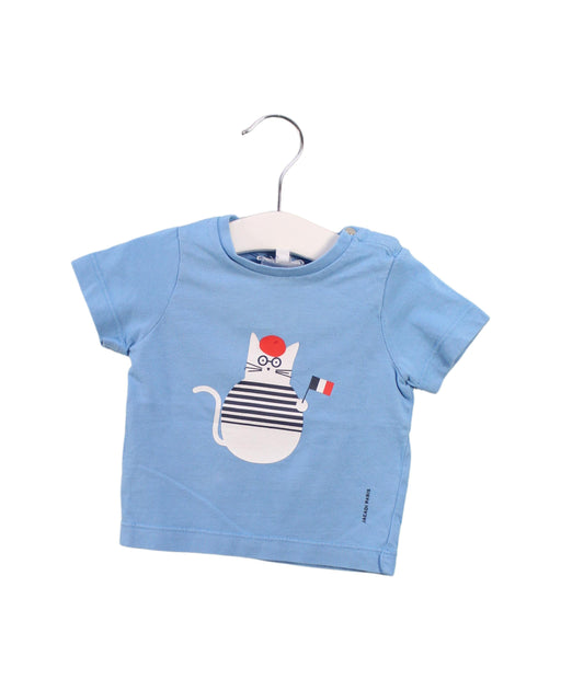 A Blue Short Sleeve T Shirts from Jacadi in size 3-6M for boy. (Front View)