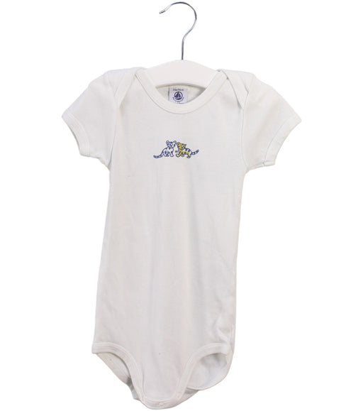 A White Short Sleeve Bodysuits from Petit Bateau in size 18-24M for boy. (Front View)