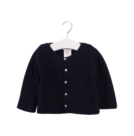 A Navy Knit Sweaters from Jacadi in size 3-6M for girl. (Front View)