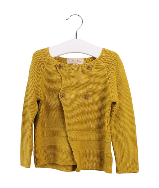 A Yellow Knit Sweaters from La Petite Collection in size 6-12M for girl. (Front View)