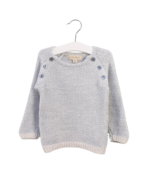 A Blue Knit Sweaters from La Petite Collection in size 6-12M for neutral. (Front View)