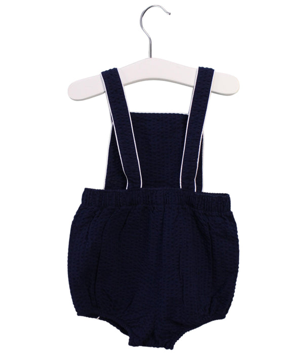 A Navy Overall Shorts from Ralph Lauren in size 3-6M for boy. (Back View)