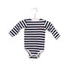 A Navy Long Sleeve Bodysuits from Jacadi in size 0-3M for boy. (Front View)