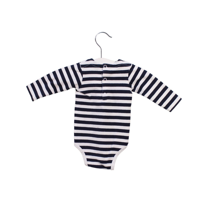 A Navy Long Sleeve Bodysuits from Jacadi in size 0-3M for boy. (Back View)