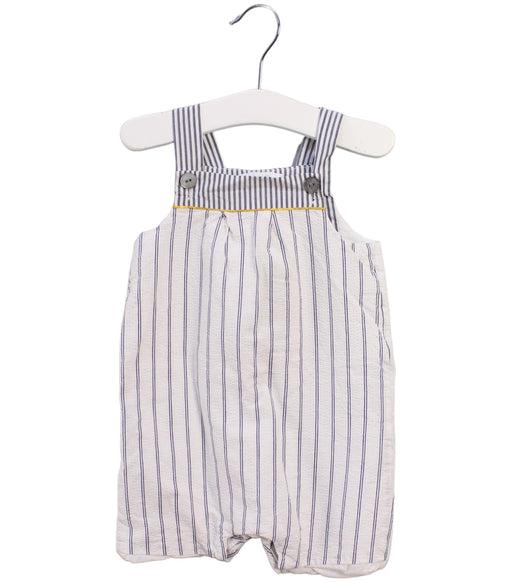 A Blue Sleeveless Rompers from Jacadi in size 6-12M for boy. (Front View)