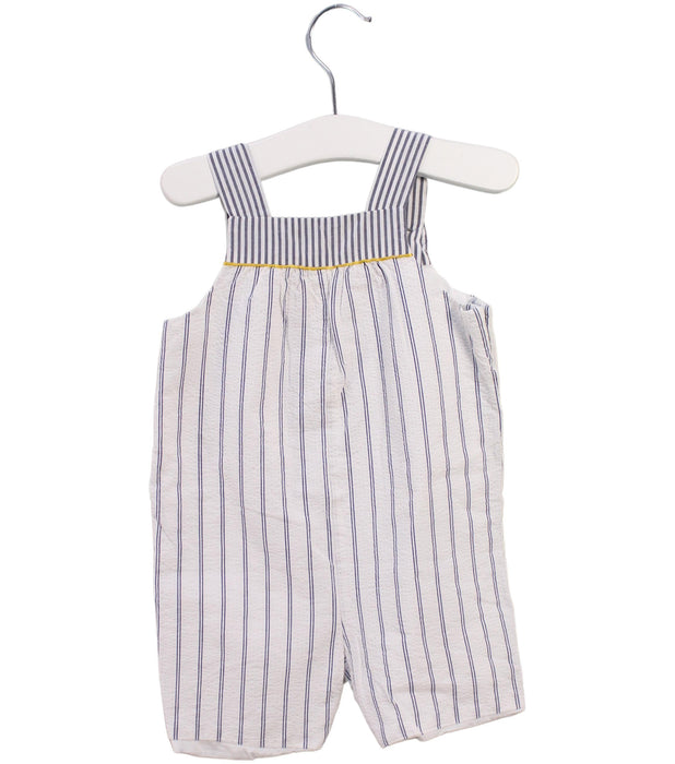 A Blue Sleeveless Rompers from Jacadi in size 6-12M for boy. (Back View)