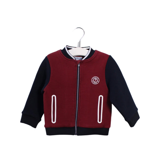 A Red Lightweight Jackets from Jacadi in size 12-18M for boy. (Front View)