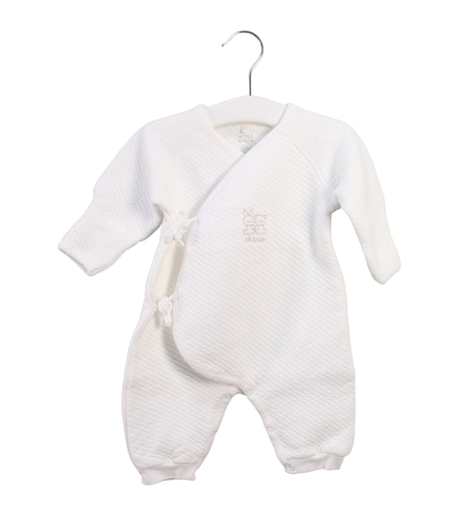 A White Long Sleeve Jumpsuits from Chicco in size 0-3M for neutral. (Front View)