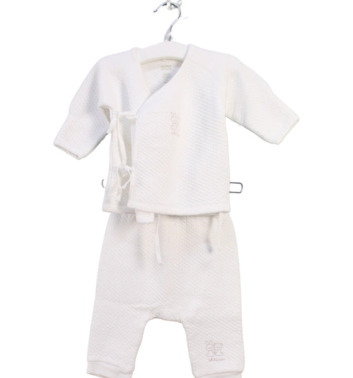 A White Pyjama Sets from Chicco in size 0-3M for boy. (Front View)
