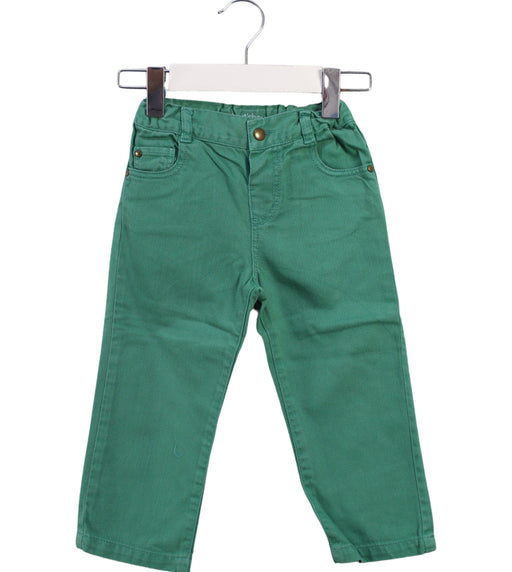A Green Casual Pants from Bout'Chou in size 12-18M for boy. (Front View)