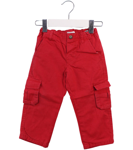 A Red Casual Pants from Bout'Chou in size 12-18M for boy. (Front View)