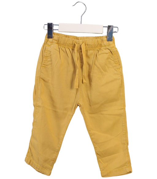 A Yellow Casual Pants from Bout'Chou in size 12-18M for boy. (Front View)