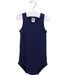 A Navy Sleeveless Bodysuits from Petit Bateau in size 18-24M for boy. (Front View)
