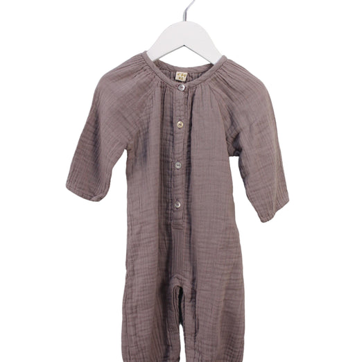 A Grey Long Sleeve Jumpsuits from Numero 74 in size 6-12M for neutral. (Front View)