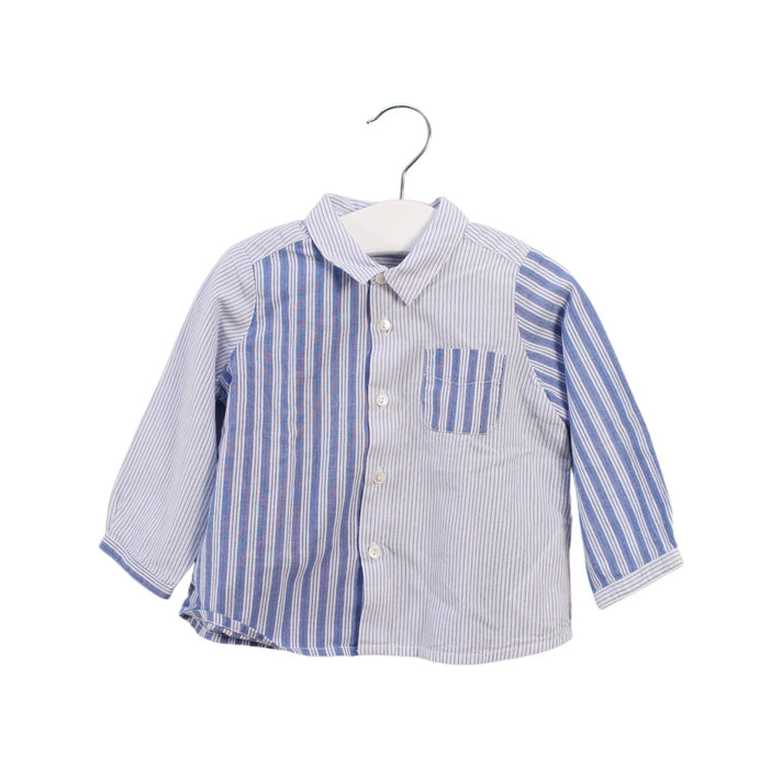 A Blue Shirts from Bonpoint in size 6-12M for boy. (Front View)