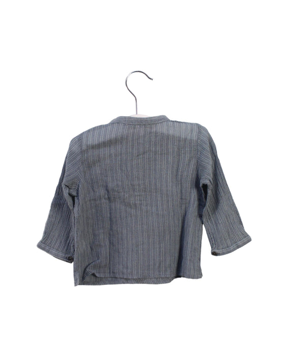 A Blue Long Sleeve Tops from Bonpoint in size 3-6M for boy. (Back View)