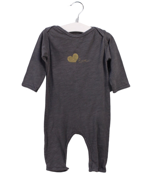 A Grey Long Sleeve Jumpsuits from Louis Louise in size 6-12M for boy. (Front View)