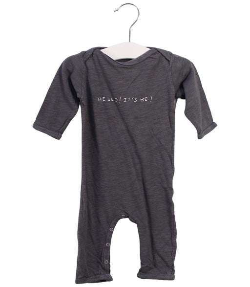 A Grey Long Sleeve Jumpsuits from Louis Louise in size 0-3M for boy. (Front View)