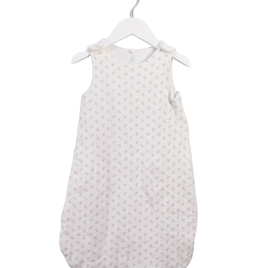 A White Sleepsacs from Petit Bateau in size O/S for neutral. (Front View)