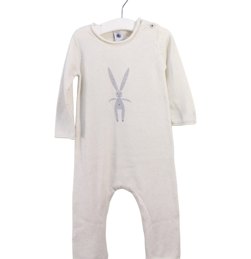 A Ivory Jumpsuits from Petit Bateau in size 12-18M for neutral. (Front View)