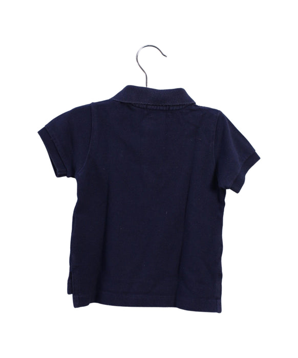 A Navy Short Sleeve Polos from Polo Ralph Lauren in size 6-12M for boy. (Back View)