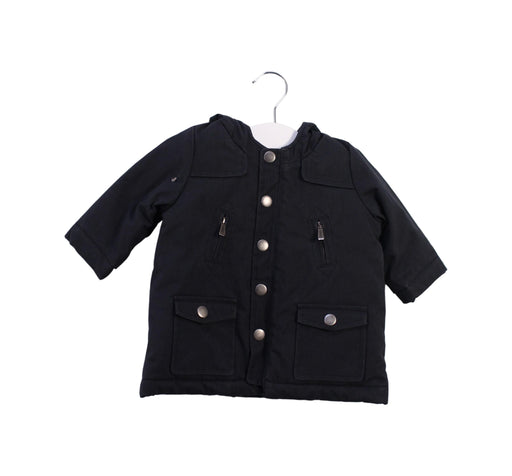 A Navy Puffer/Quilted Coats & Outerwear from Bonpoint in size 3-6M for neutral. (Front View)