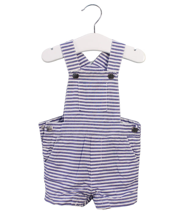 A Blue Overall Shorts from Jacadi in size 3-6M for boy. (Front View)