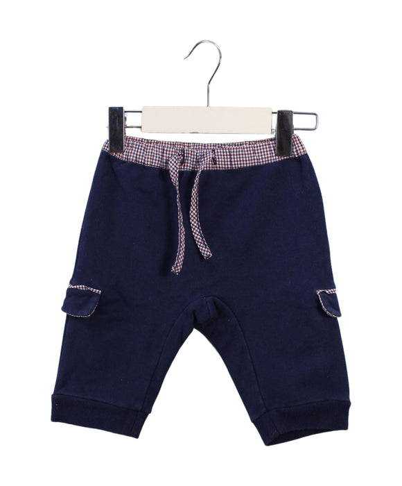 A Blue Sweatpants from Jacadi in size 3-6M for boy. (Front View)