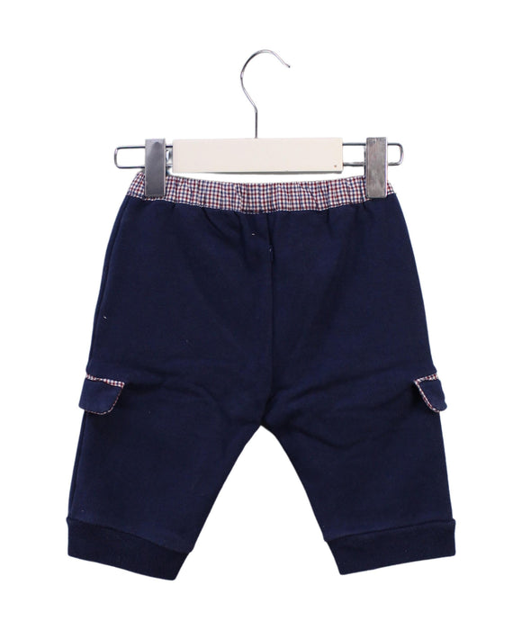 A Blue Sweatpants from Jacadi in size 3-6M for boy. (Back View)