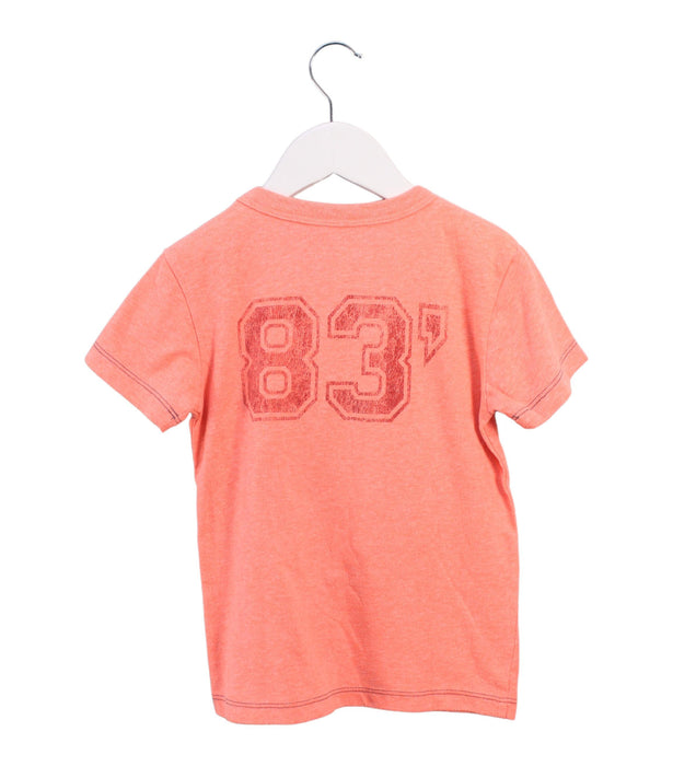 A Orange Short Sleeve T Shirts from Crewcuts in size 4T for boy. (Back View)