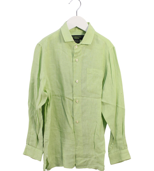 A Green Shirts from Shanghai Tang in size 8Y for boy. (Front View)