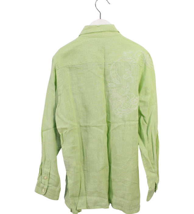 A Green Shirts from Shanghai Tang in size 8Y for boy. (Back View)