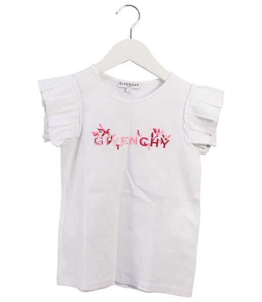 A White Short Sleeve Tops from Givenchy in size 8Y for girl. (Front View)
