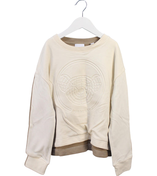 A Beige Sweatshirts from Burberry in size 12Y for boy. (Front View)