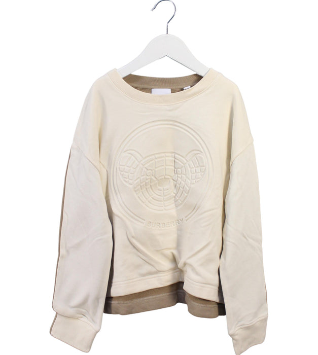 A Beige Sweatshirts from Burberry in size 12Y for boy. (Front View)