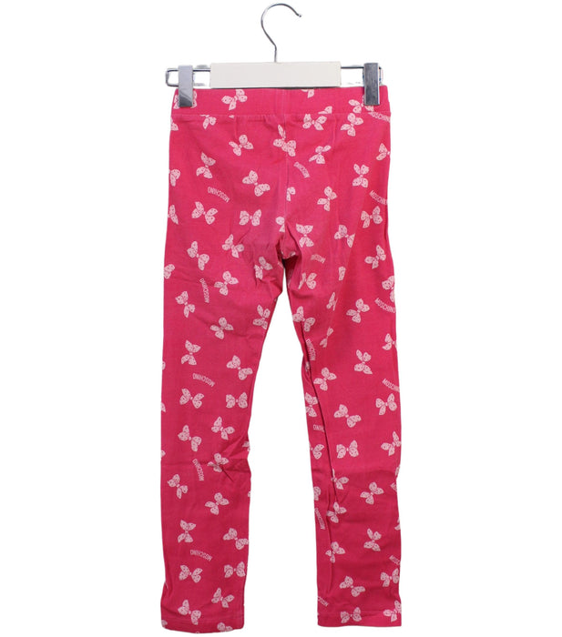 A Pink Leggings from Moschino in size 8Y for girl. (Back View)