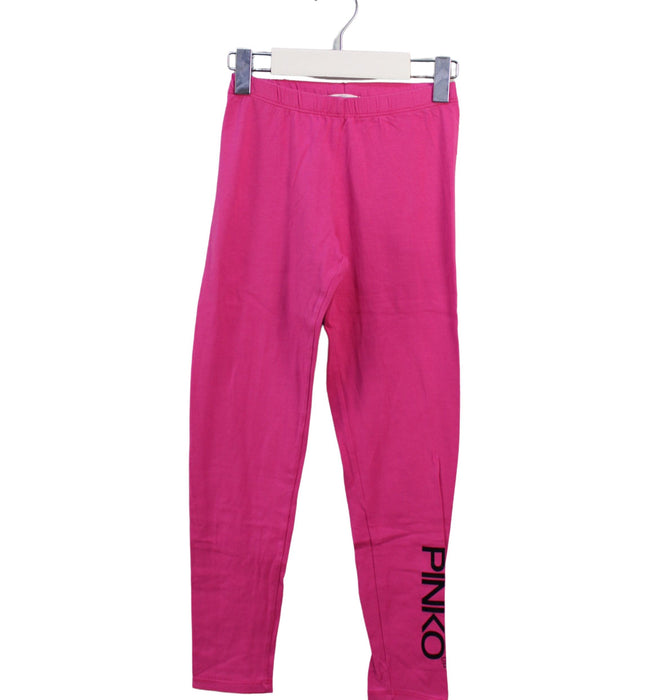 A Pink Leggings from Pinko in size 7Y for girl. (Front View)