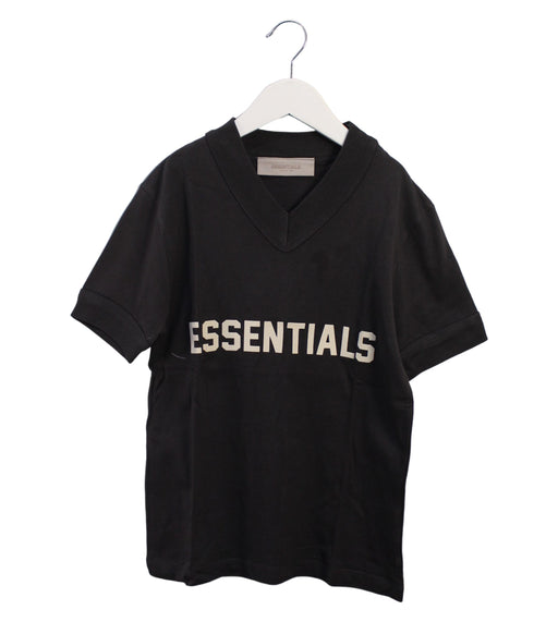 A Black Short Sleeve Tops from Fear of God Essentials in size 6T for boy. (Front View)
