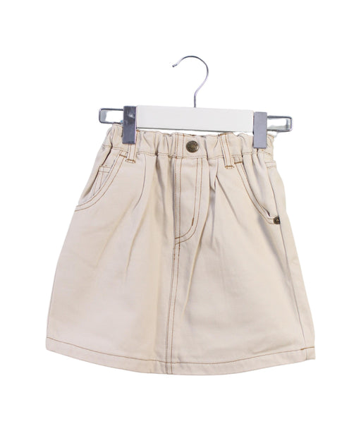 A Beige Short Skirts from X-girl in size 4T for girl. (Front View)