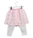 A Pink Mid Skirts from Chickeeduck in size 2T for girl. (Back View)