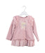 A Pink Long Sleeve Tops from Mezzo Piano in size 5T for girl. (Front View)