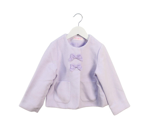 A Purple Coats from Mezzo Piano in size 5T for girl. (Front View)