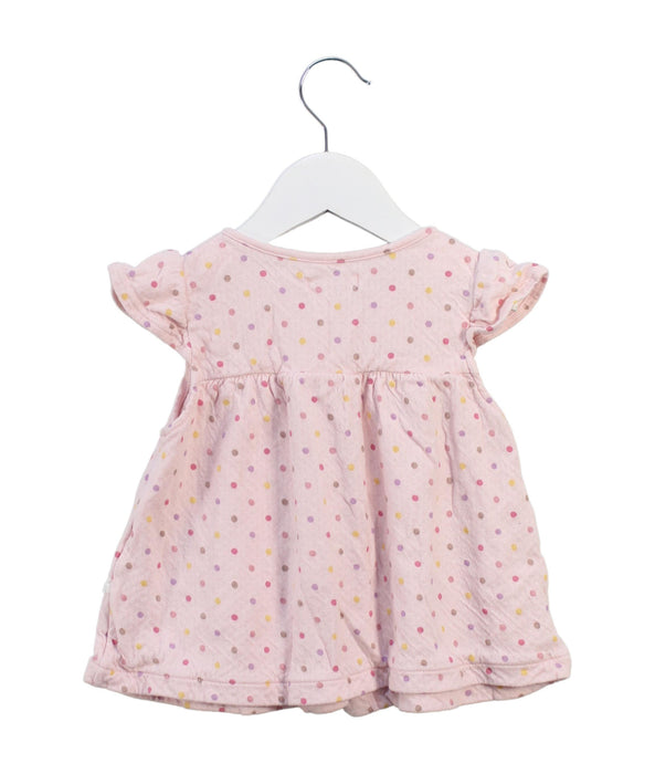 A Pink Short Sleeve Dresses from Pamplemousse in size 18-24M for girl. (Back View)