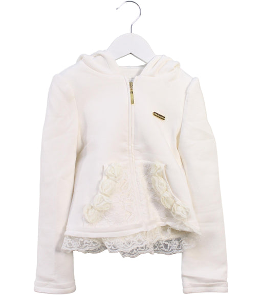 A White Lightweight Jackets from Nicholas & Bears in size 6T for girl. (Front View)