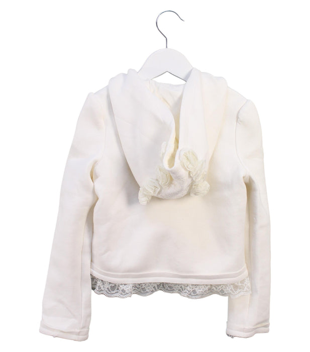 A White Lightweight Jackets from Nicholas & Bears in size 6T for girl. (Back View)